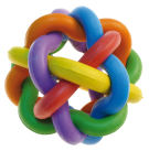 Pelota Goma Con Nudos 7Cm.